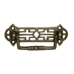 Bail Pulls 2-7/8 Inch Center to Center Unlacquered Antique Brass Cabinet Bail Pull Bail Pulls 2-7/8 Inch Center to Center Unlacquered Antique Brass Cabinet Bail Pull