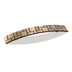 Breighton 5-1/16 Inch Center to Center Antique Brushed Satin Brass Cabinet Pull Breighton 5-1/16 Inch Center to Center Antique Brushed Satin Brass Cabinet Pull