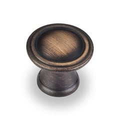 Cordova 1-1/16 Inch Diameter Antique Brushed Satin Brass Cabinet Knob Cordova 1-1/16 Inch Diameter Antique Brushed Satin Brass Cabinet Knob