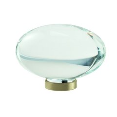 Glacio Knob 1-3/4" Dia Clear Crystal/Golden Champagne Glacio Knob 1-3/4" Dia Clear Crystal/Golden Champagne