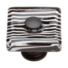 Glass 1-1/2 Inch Diameter Matte Black Cabinet Knob Glass 1-1/2 Inch Diameter Matte Black Cabinet Knob