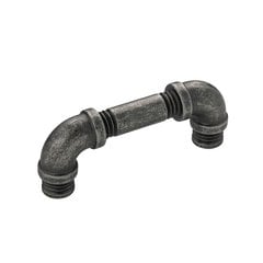 Pipeline Pull 3 inch Center to Center Black Nickel Vibed Pipeline Pull 3 inch Center to Center Black Nickel Vibed