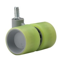 Dual Wheel Caster With Swivel - Lime Green Dual Wheel Caster With Swivel - Lime Green