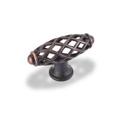 Tuscany 2-5/16 Inch Diameter Dark Brushed Antique Copper Cabinet Knob Tuscany 2-5/16 Inch Diameter Dark Brushed Antique Copper Cabinet Knob