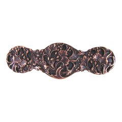 Floral 3 Inch Center to Center Antique Copper Cabinet Pull Floral 3 Inch Center to Center Antique Copper Cabinet Pull