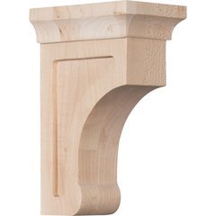 Gomez 2.5"W x 4"D x 6"H Countertop Bracket - Rubberwood Gomez 2.5"W x 4"D x 6"H Countertop Bracket - Rubberwood
