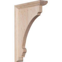 Thompson 2.5"W x 8"D x 12"H Countertop Bracket - Rubberwood Thompson 2.5"W x 8"D x 12"H Countertop Bracket - Rubberwood