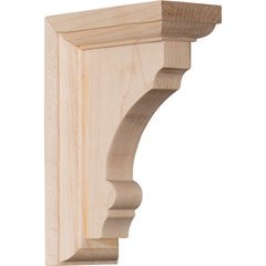 Thompson 2.5"W x 4"D x 6"H Countertop Bracket - Rubberwood Thompson 2.5"W x 4"D x 6"H Countertop Bracket - Rubberwood