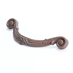 Baroque 5 Inch Center to Center Bronze Rust Glaze Cabinet Pull Baroque 5 Inch Center to Center Bronze Rust Glaze Cabinet Pull