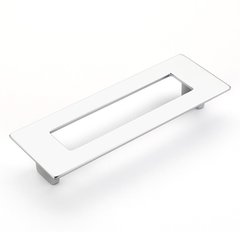 Finestrino 5-1/16 Inch Center to Center Matte Chrome Cabinet Pull Finestrino 5-1/16 Inch Center to Center Matte Chrome Cabinet Pull