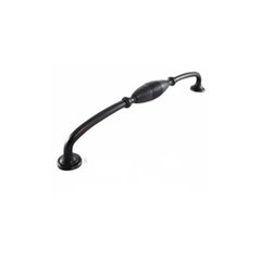 Striped 9 Inch Center to Center Oil Rubbed Bronze Cabinet Bail Pull Striped 9 Inch Center to Center Oil Rubbed Bronze Cabinet Bail Pull