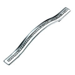 SkyeVale 5-1/16 Inch Center to Center Chrome With Crystals Cabinet Pull SkyeVale 5-1/16 Inch Center to Center Chrome With Crystals Cabinet Pull