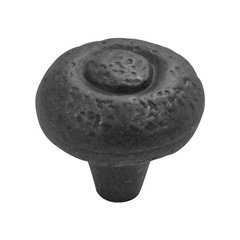 Refined Rustic 1-1/2 Inch Diameter Black Iron Cabinet Knob Refined Rustic 1-1/2 Inch Diameter Black Iron Cabinet Knob