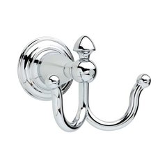 Victorian Double Robe Hook Polished Chrome Victorian Double Robe Hook Polished Chrome