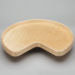 Kidney Shape Single Shelf 28 inch Diameter - Wood Kidney Shape Single Shelf 28 inch Diameter - Wood