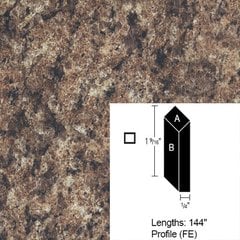 Wilsonart Bevel Edge - Milano Brown-12Ft Wilsonart Bevel Edge - Milano Brown-12Ft
