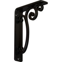Avery 1.5"W x 5.5"D x 8"H Countertop Bracket - Iron/Steel Powder Coated Black Avery 1.5"W x 5.5"D x 8"H Countertop Bracket - Iron/Steel Powder Coated Black