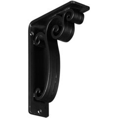 Avery 2"W x 5.5"D x 8"H Countertop Bracket - Iron/Steel Powder Coated Black Avery 2"W x 5.5"D x 8"H Countertop Bracket - Iron/Steel Powder Coated Black