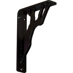 Damon 1.5"W x 5.5"D x 8"H Countertop Bracket - Iron/Steel Powder Coated Black Damon 1.5"W x 5.5"D x 8"H Countertop Bracket - Iron/Steel Powder Coated Black
