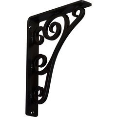 Tristan 1.5"W x 7.5"D x 10"H Countertop Bracket - Iron/Steel Powder Coated Black Tristan 1.5"W x 7.5"D x 10"H Countertop Bracket - Iron/Steel Powder Coated Black