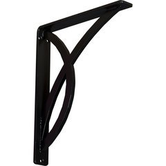 Miller 1.5"W x 10"D x 12"H Countertop Bracket - Iron/Steel Powder Coated Black Miller 1.5"W x 10"D x 12"H Countertop Bracket - Iron/Steel Powder Coated Black