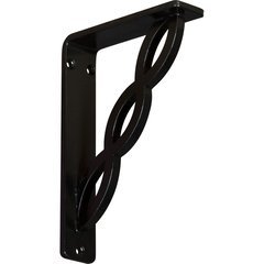 Loera 1.5"W x 5.5"D x 8"H Countertop Bracket - Iron/Steel Powder Coated Black Loera 1.5"W x 5.5"D x 8"H Countertop Bracket - Iron/Steel Powder Coated Black