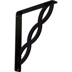 Loera 1.5"W x 10"D x 12"H Countertop Bracket - Iron/Steel Powder Coated Black Loera 1.5"W x 10"D x 12"H Countertop Bracket - Iron/Steel Powder Coated Black