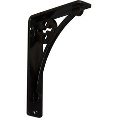 Crawley 1.5"W x 5.5"D x 8"H Countertop Bracket - Iron/Steel Powder Coated Black Crawley 1.5"W x 5.5"D x 8"H Countertop Bracket - Iron/Steel Powder Coated Black