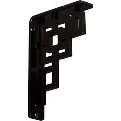 Eris 1.5"W x 5.5"D x 8"H Countertop Bracket - Iron/Steel Powder Coated Black Eris 1.5"W x 5.5"D x 8"H Countertop Bracket - Iron/Steel Powder Coated Black