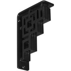 Eris 2"W x 5.5"D x 8"H Countertop Bracket - Iron/Steel Powder Coated Black Eris 2"W x 5.5"D x 8"H Countertop Bracket - Iron/Steel Powder Coated Black
