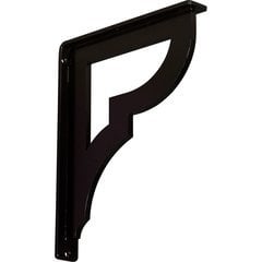Bradford 1.5"W x 10"D x 12"H Countertop Bracket - Iron/Steel Powder Coated Black Bradford 1.5"W x 10"D x 12"H Countertop Bracket - Iron/Steel Powder Coated Black