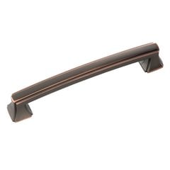 Bridges 5-1/16 Inch Center to Center Oil Rubbed Bronze Highlighted Cabinet Pull Bridges 5-1/16 Inch Center to Center Oil Rubbed Bronze Highlighted Cabinet Pull