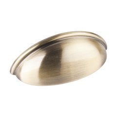 Florence 3 Inch Center to Center Antique Brass Cabinet Cup Pull Florence 3 Inch Center to Center Antique Brass Cabinet Cup Pull