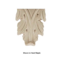 Small Acanthus Onlay Unfinished Red Oak Small Acanthus Onlay Unfinished Red Oak