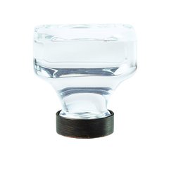 Glacio Knob 1-3/8" Dia Clear Crystal/Oil Rubbed Bronze Glacio Knob 1-3/8" Dia Clear Crystal/Oil Rubbed Bronze