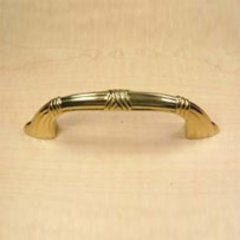 Georgian 3 Inch Center to Center Polished Brass Cabinet Pull Georgian 3 Inch Center to Center Polished Brass Cabinet Pull