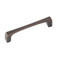 Rotterdam 3-3/4 Inch Center to Center Oil Rubbed Bronze Highlighted Cabinet Pull Rotterdam 3-3/4 Inch Center to Center Oil Rubbed Bronze Highlighted Cabinet Pull