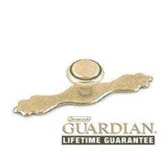 Backplate 4-5/16" Long Burnished Brass Backplate 4-5/16" Long Burnished Brass