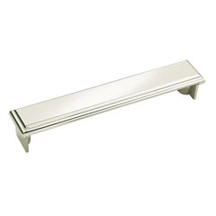 Manor 5-1/16 Inch Center to Center Polished Nickel Cabinet Cup Pull Manor 5-1/16 Inch Center to Center Polished Nickel Cabinet Cup Pull