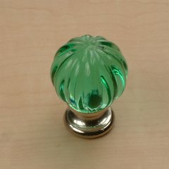 Tahoe 1-1/4 Inch Diameter Aquamarine/Satin Nickel Cabinet Knob Tahoe 1-1/4 Inch Diameter Aquamarine/Satin Nickel Cabinet Knob