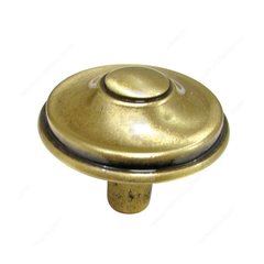 Povera 1-5/16 Inch Diameter Floral Brass Cabinet Knob Povera 1-5/16 Inch Diameter Floral Brass Cabinet Knob