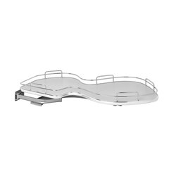 Cloud 18" Single Tier Blind Corner Organizer Left Hand Gray Cloud 18" Single Tier Blind Corner Organizer Left Hand Gray