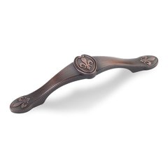 Bienville 3-3/4 Inch Center to Center Dark Brushed Antique Copper Cabinet Pull Bienville 3-3/4 Inch Center to Center Dark Brushed Antique Copper Cabinet Pull