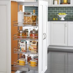 4 Basket Pantry 43-13/32" - 50-3/4" H Chrome 4 Basket Pantry 43-13/32" - 50-3/4" H Chrome