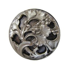 Floral 1-3/8 Inch Diameter Satin Nickel Cabinet Knob Floral 1-3/8 Inch Diameter Satin Nickel Cabinet Knob