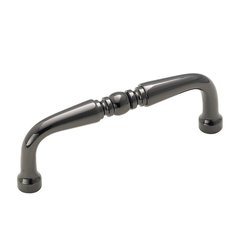 Solid Brass 3 Inch Center to Center Black Nickel Cabinet Pull Solid Brass 3 Inch Center to Center Black Nickel Cabinet Pull