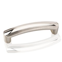 Delgado 3-3/4 Inch Center to Center Polished Nickel Cabinet Pull Delgado 3-3/4 Inch Center to Center Polished Nickel Cabinet Pull