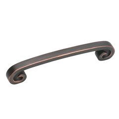 Swirl'Z 5-1/16 Inch Center to Center Oil Rubbed Bronze Cabinet Pull Swirl'Z 5-1/16 Inch Center to Center Oil Rubbed Bronze Cabinet Pull