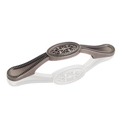 Odessa 3-3/4 Inch Center to Center Bright Nickel Brushed with Dull Lacquer Cabinet Pull Odessa 3-3/4 Inch Center to Center Bright Nickel Brushed with Dull Lacquer Cabinet Pull
