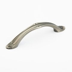Montcalm 3-3/4 Inch Center to Center Antique Nickel Cabinet Pull Montcalm 3-3/4 Inch Center to Center Antique Nickel Cabinet Pull